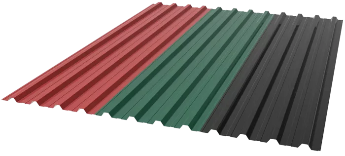Longierhallen - Trapezblech als Dacheindeckung in verschiedenen Farben: rot, grün, schwarz