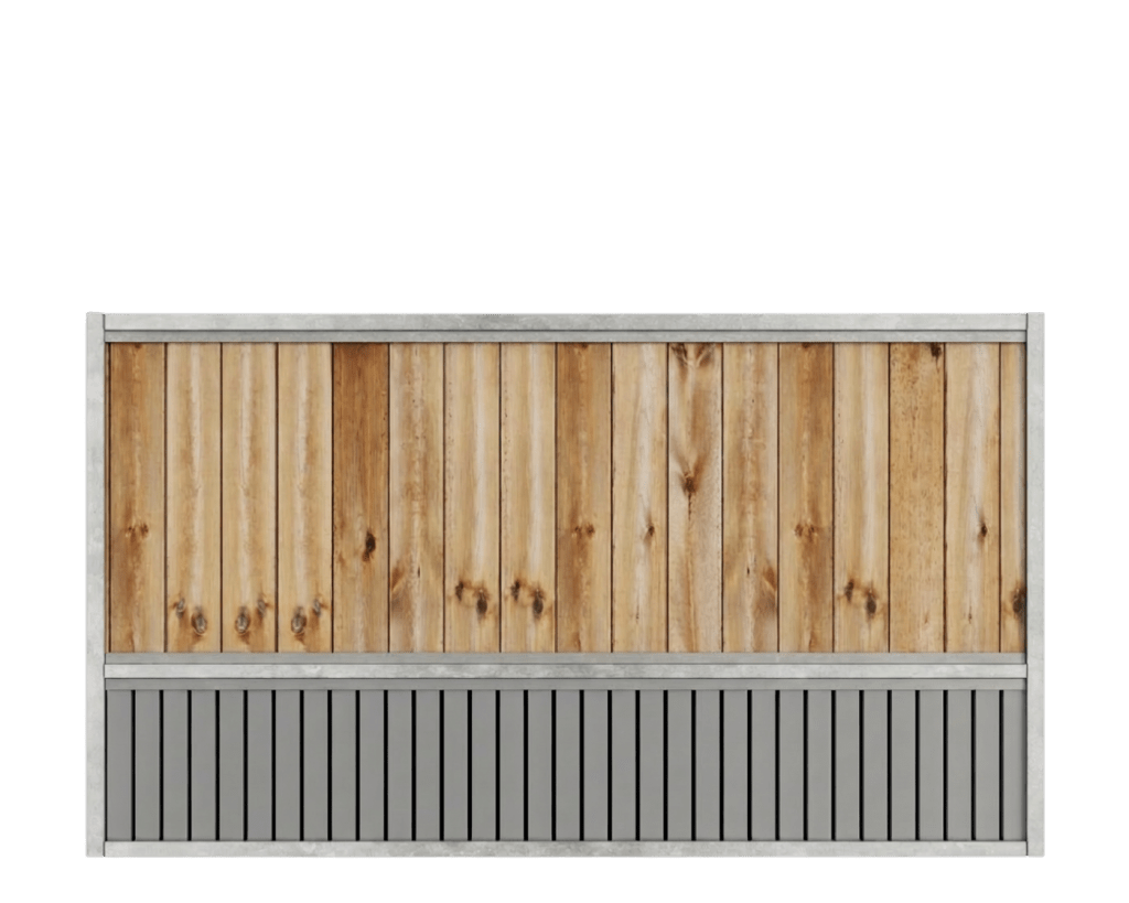 Bandenanlage mit eingegrabener Umrandung